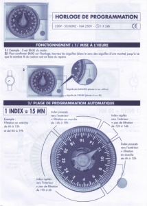 horloge de programmation 2