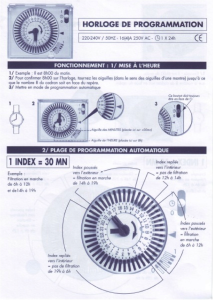 horloge de programmation