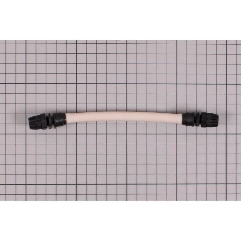 Tube santoprène avec raccords pour pompe MP2 noire de 1,5/4/6/10/12 L/h - L 180mm, Ø10mm