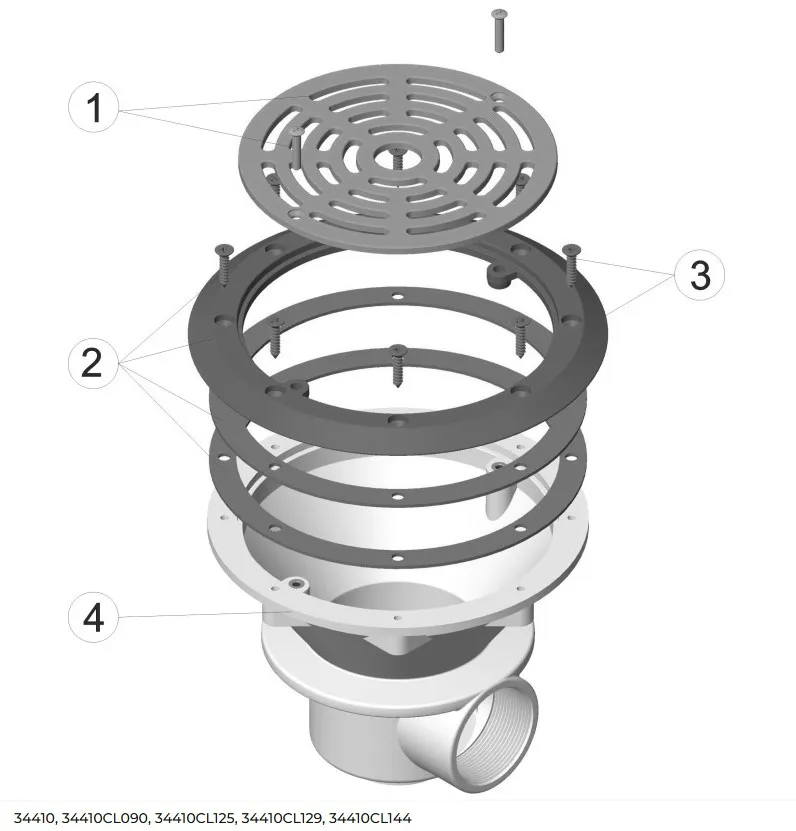 [34410CL129] Bonde de fond BETON/LINER EASY-LINE