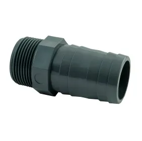 Raccord cannelé fileté mâle 1-1/2"- diamètre 38