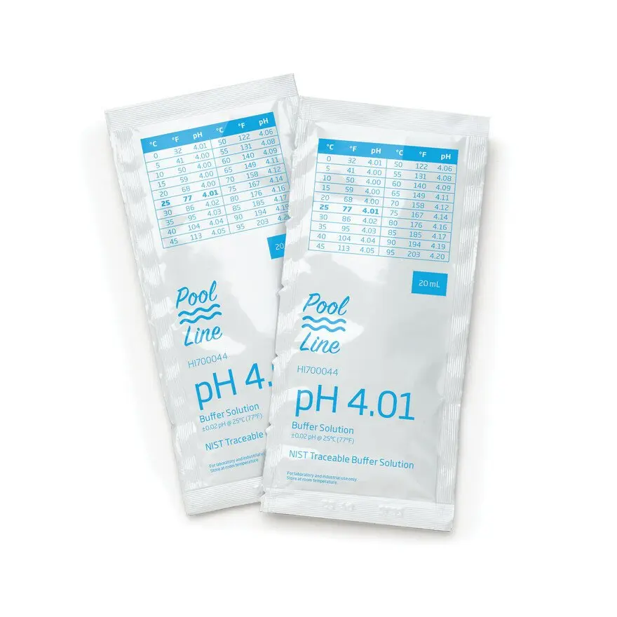 pH 4.01 Solution de calibrage - Sachet de 20ml - Pool Line