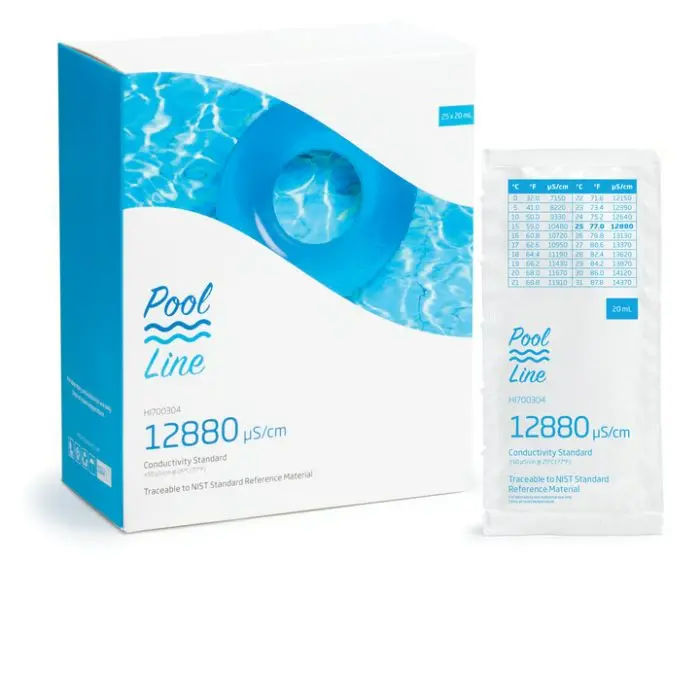 [HI700304] 12,88µS/cm Solution de calibrage de Conductivité - Pool Line