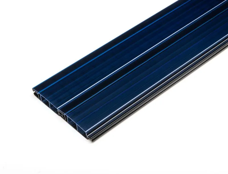 Lames de volet de marque OCEA de type ECLIPSE POLYCARBONATE - Solaire Bleu