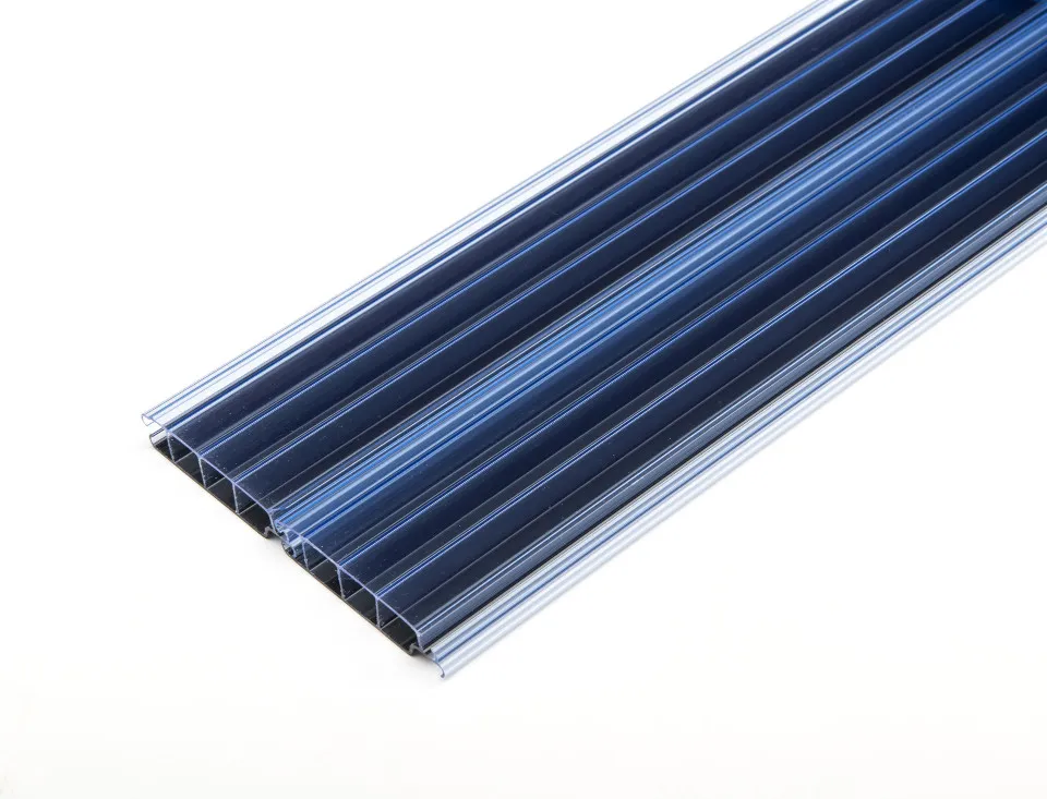 Lames de volet en PVC - Océa - Transparent bleu