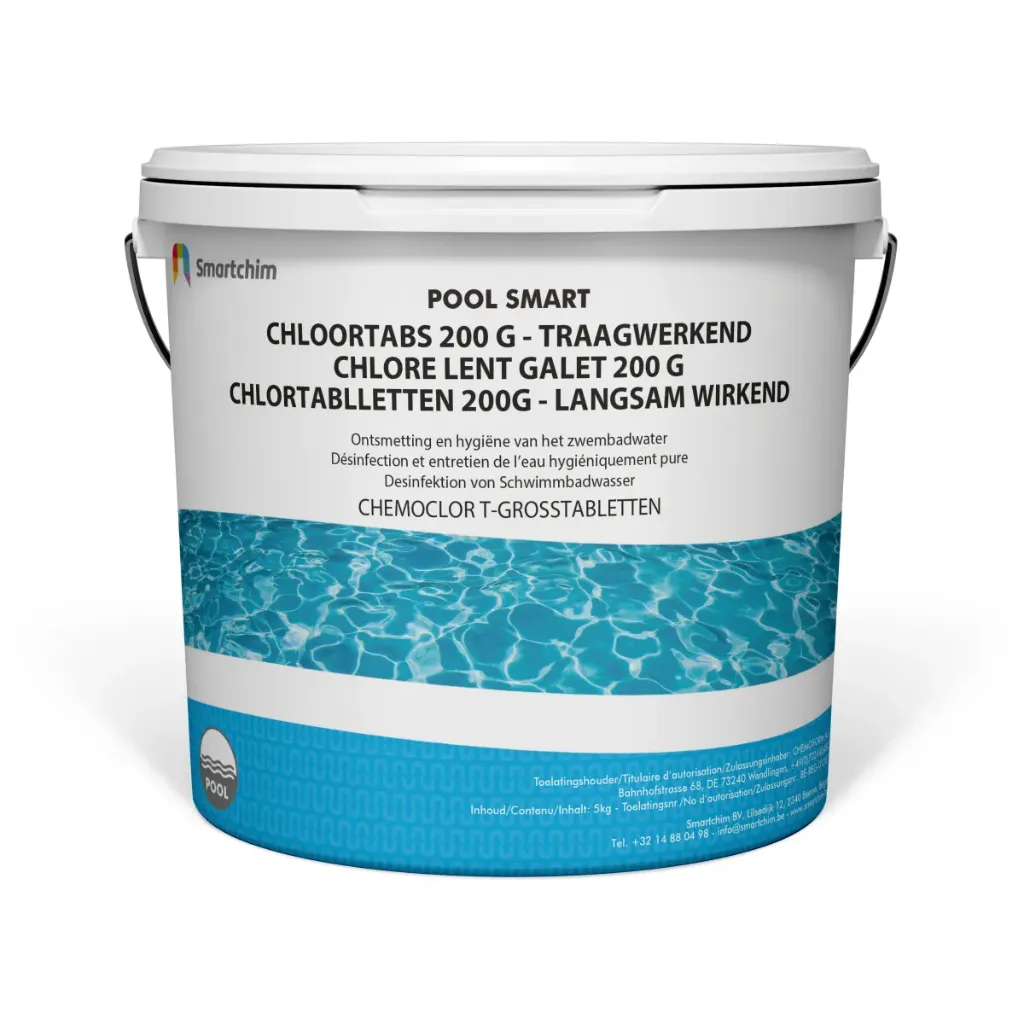 Chlore en galet de 200g  lent 5kg