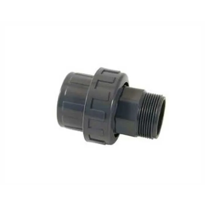 Raccord union 3 pièces 63 à coller - 2" mâle à visser