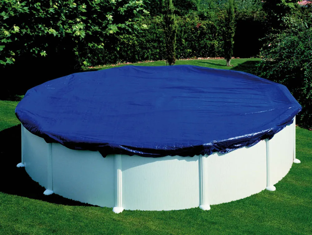 [66605B] Couverture d'hiver 100µ (90gr/m²)  420 cm pour piscine hors-sol ronde