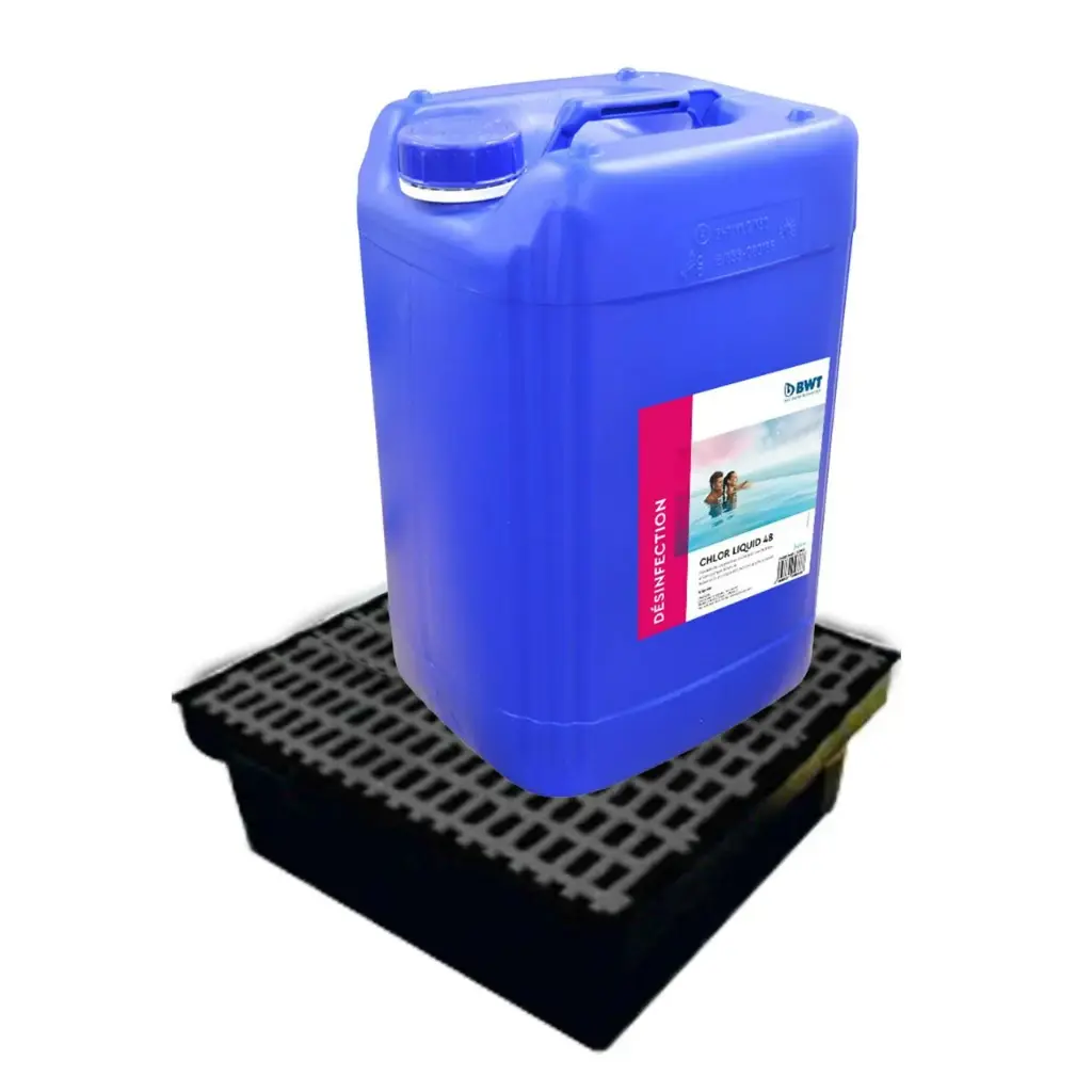 Bac de rétention avec caillebotis pour bidon de 25 L