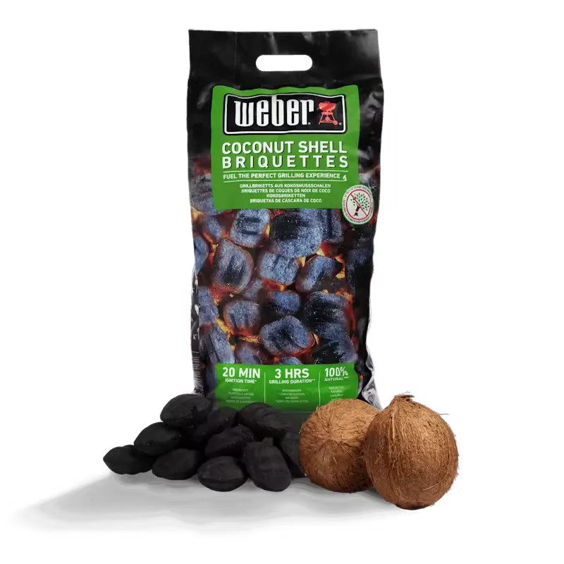 Briquettes de coques de noix de coco