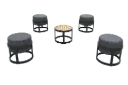 Stay Compact set de 1 table + 4 poufs  