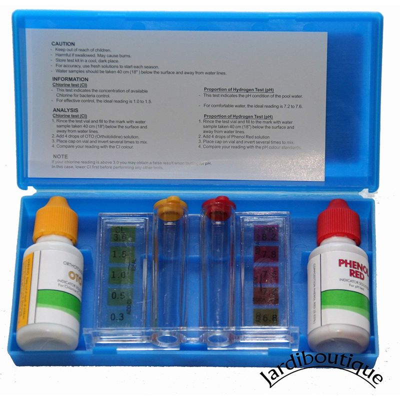 [6395] Test Kit-Bouteilles de Test pH et Cl